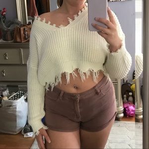 Zaful crop sweater